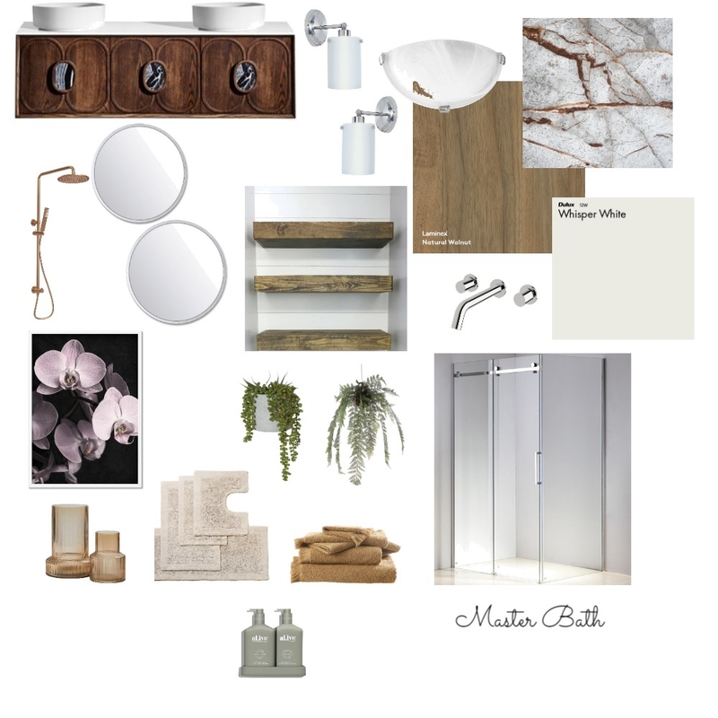 Master Bath Assignment 10 Mood Board by Sarah Falconer on Style Sourcebook