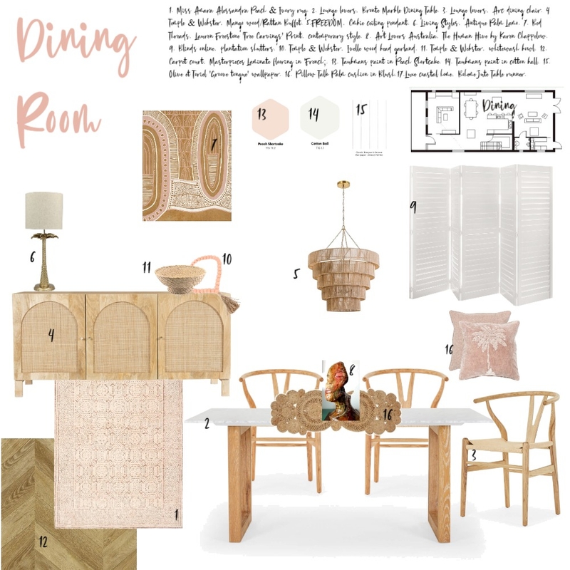 Dining Room Sample Board Mood Board by TiffanyApril_Home on Style Sourcebook