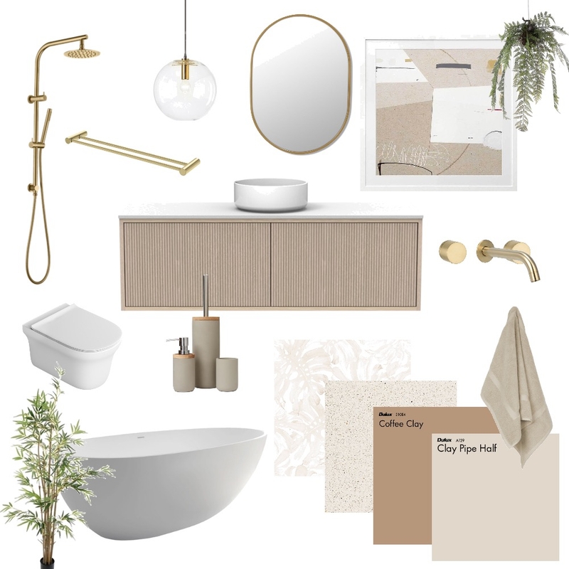 boho bathroom Mood Board by ChristinevdBergh on Style Sourcebook