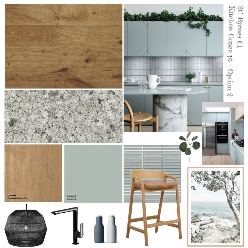 2C Byrnes - Kitchen Concept - Option 2 Mood Board by bronteskaines on Style Sourcebook