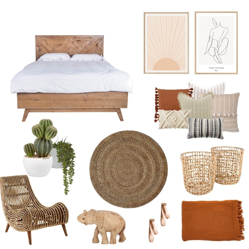 Boho Bedroom Mood Board by ivana90 on Style Sourcebook