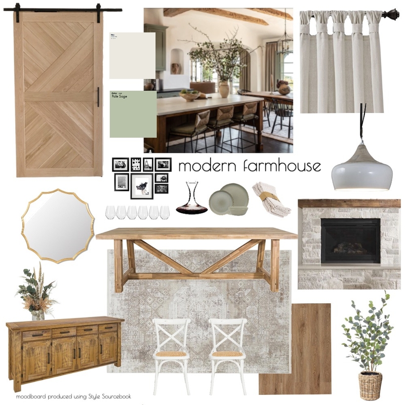 modern farmhouse mood board Mood Board by Emma Hurrell Interiors on Style Sourcebook