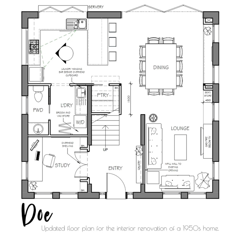 Doe Floor Plan Mood Board by Ruffled Interiors on Style Sourcebook