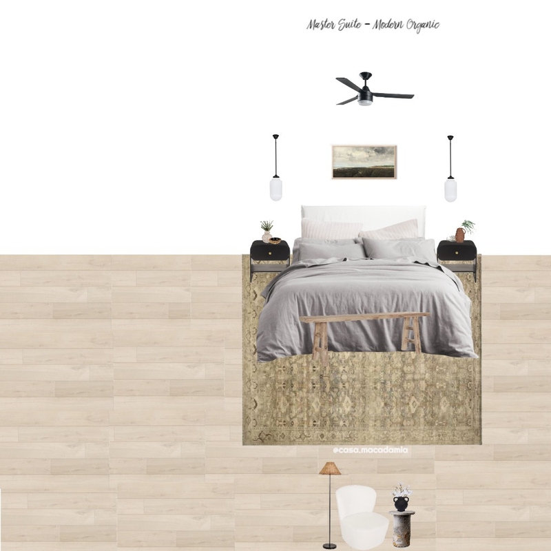 Master Suite - Modern Organic (Margot 4 - Perry Black - Boucle Chair) Mood Board by Casa Macadamia on Style Sourcebook