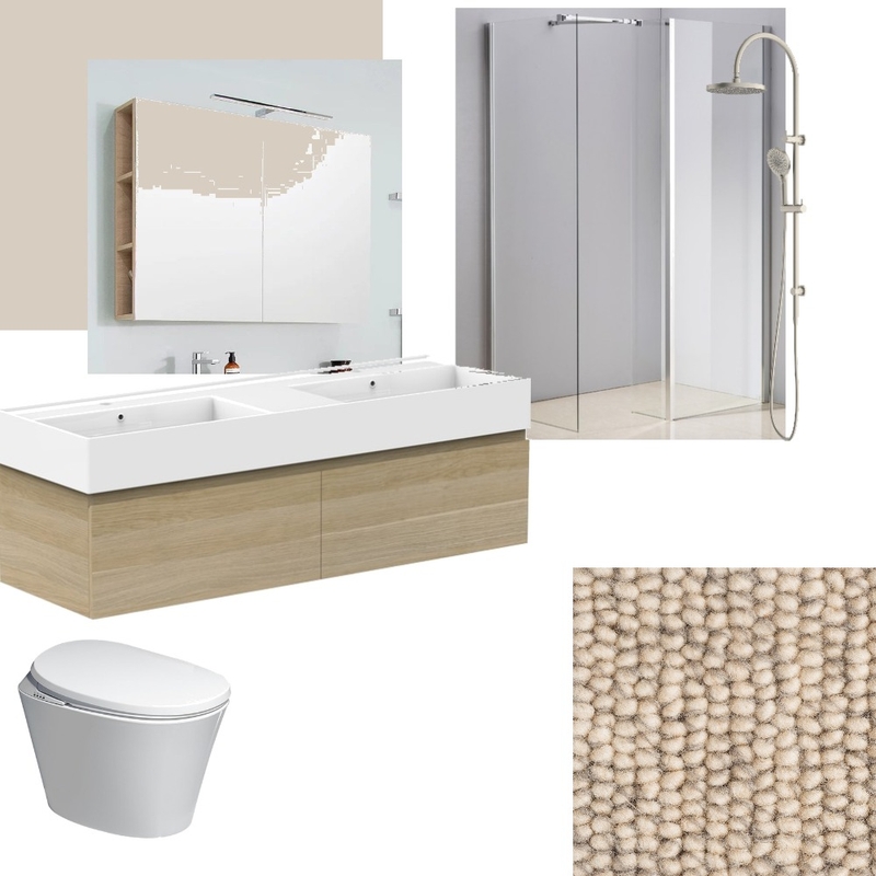 white house tiny bathroom Mood Board by bgilliess on Style Sourcebook