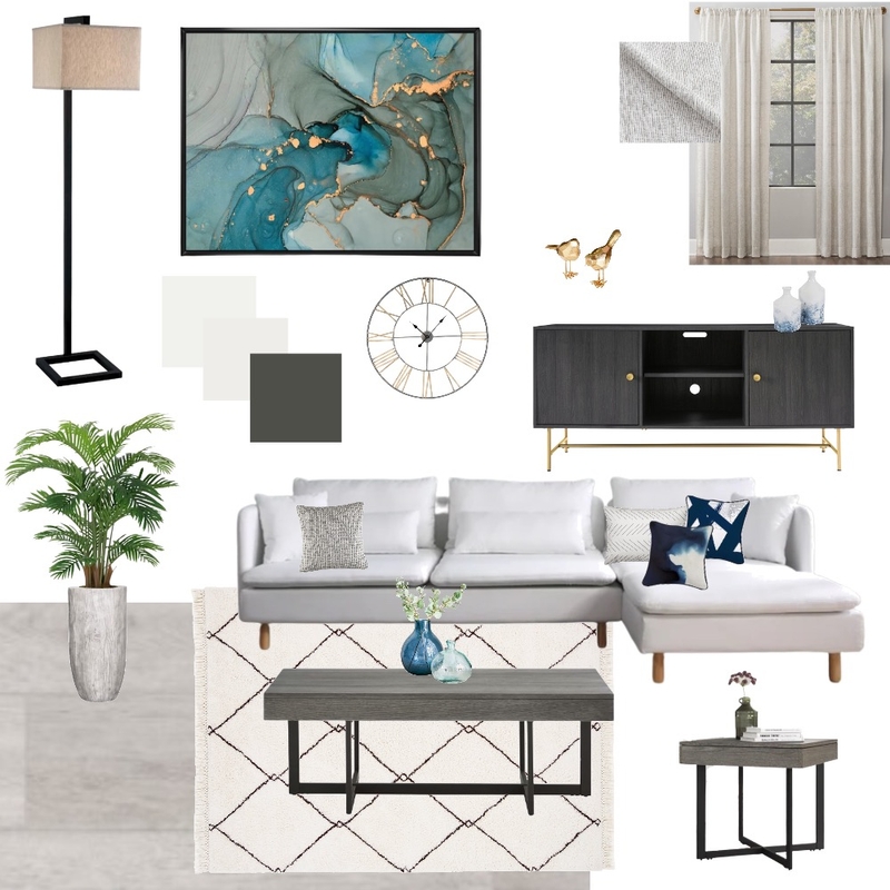 module 9 Living Room Mood Board by Azra on Style Sourcebook