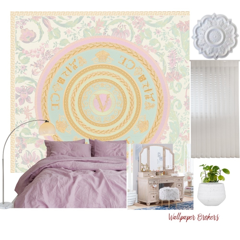 Versace Inspired teen bedroom Mood Board by Tara_Guna on Style Sourcebook