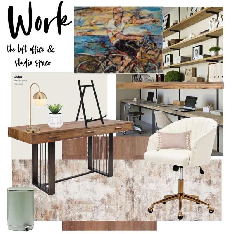 Loft work space Mood Board by bellamyea@gmail.com on Style Sourcebook