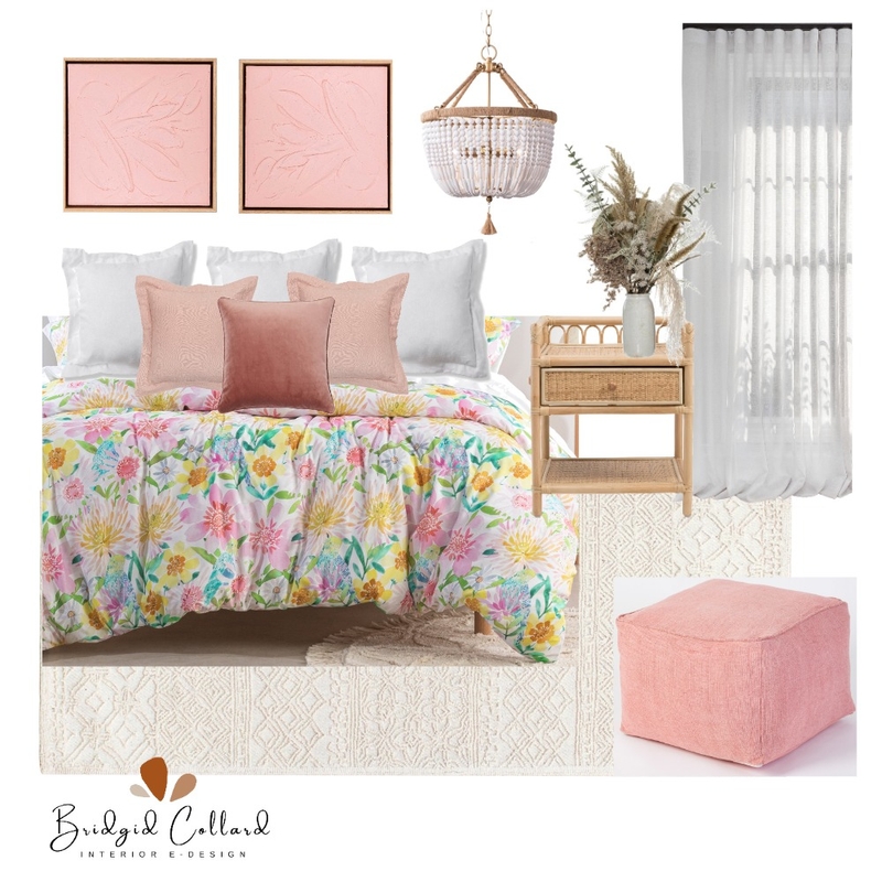 Spring Bedroom Floral Mood Board by Bridgid Collard on Style Sourcebook
