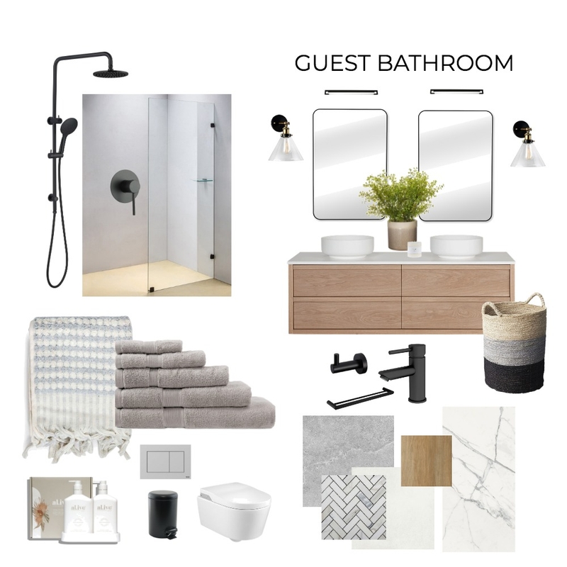 Wakatama Bathroom Mood Board by Zambe on Style Sourcebook