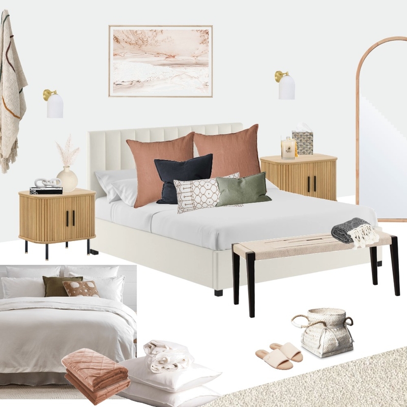 Rosie's Master Bedroom Sample Board Mood Board by AJ Lawson Designs on Style Sourcebook