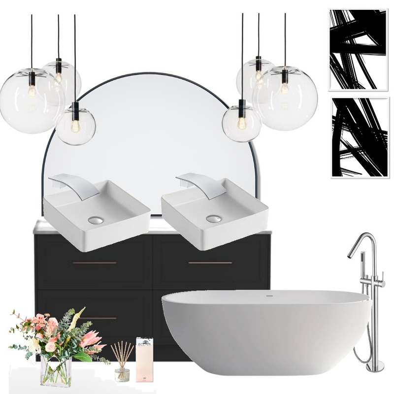 Black/White bathroom Mood Board by Jayden Nel on Style Sourcebook