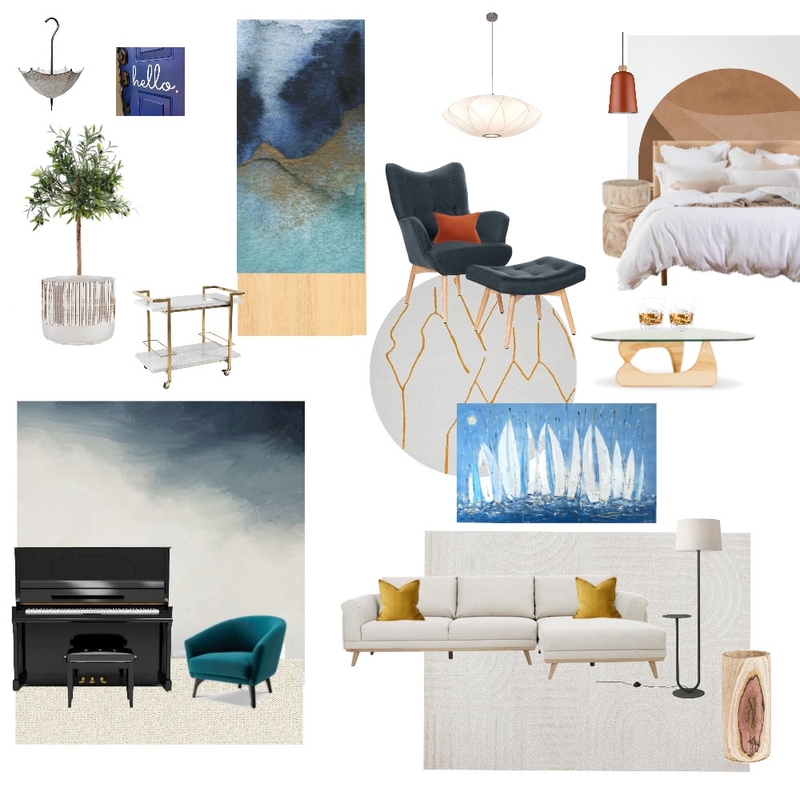 Laidback Coastal Mood Board by mystoryco. on Style Sourcebook