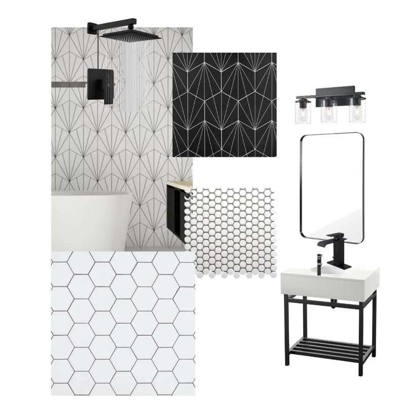 Guest Bathroom Mood Board by lililopez on Style Sourcebook