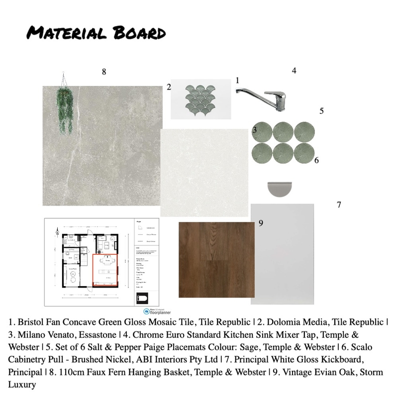 Kitchen Material Board Mood Board by Ying on Style Sourcebook