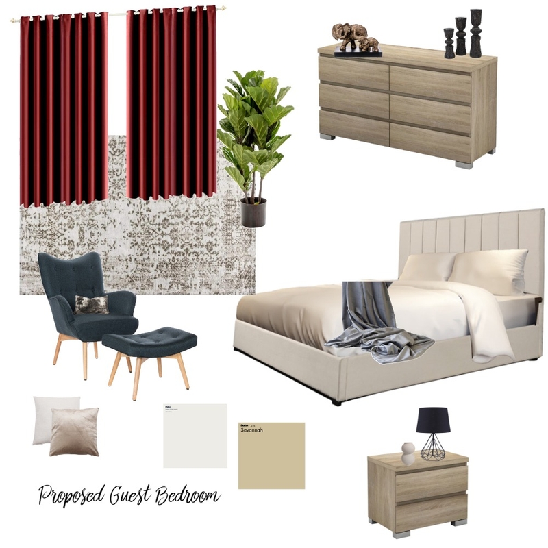 Guest Bedroom Mood Board by Brenda Maps on Style Sourcebook