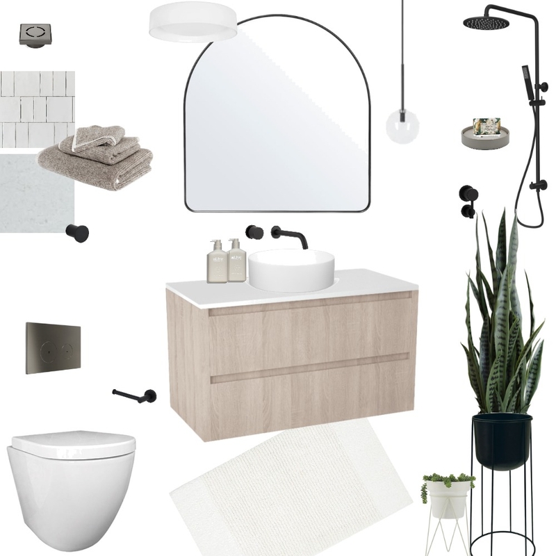 Thanh's Ensuite Sample Board Mood Board by AJ Lawson Designs on Style Sourcebook