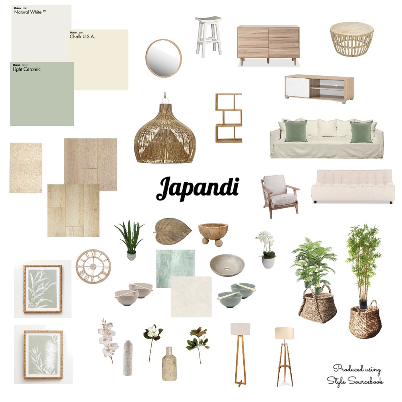 Japandi Style Mood Board by Lizzie1005 on Style Sourcebook