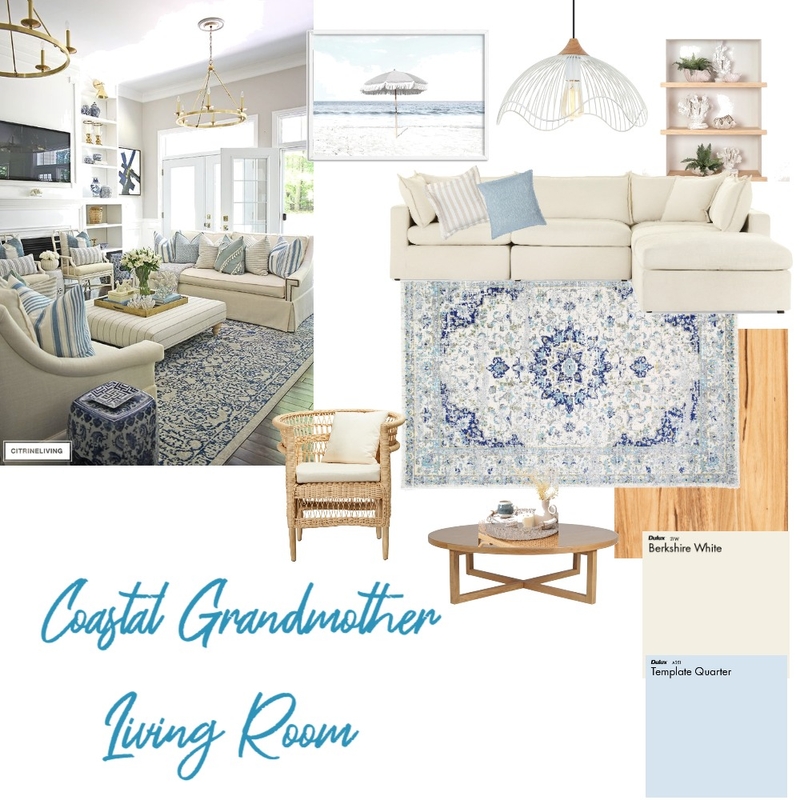 Coastal Grandmother Mood Board by honi on Style Sourcebook