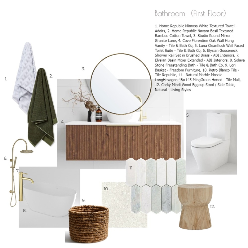 Master Bathroom - First Floor Mood Board by Designlust on Style Sourcebook