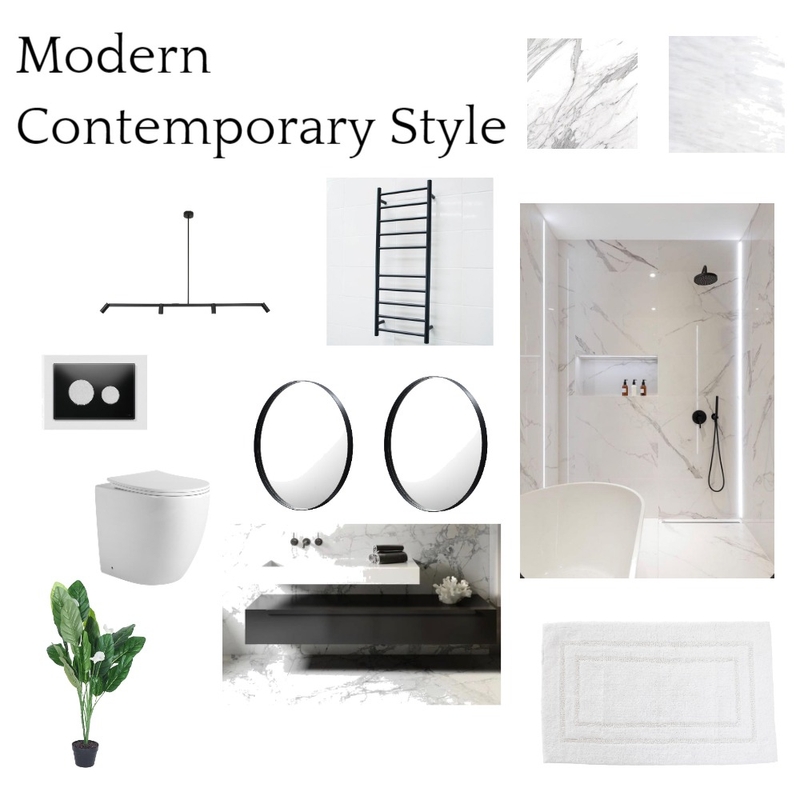 Modern contemporary Bathroom Minted Mood Board by minted_tycoon on Style Sourcebook