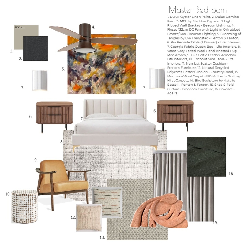 Master Bedroom Mood Board by Designlust on Style Sourcebook