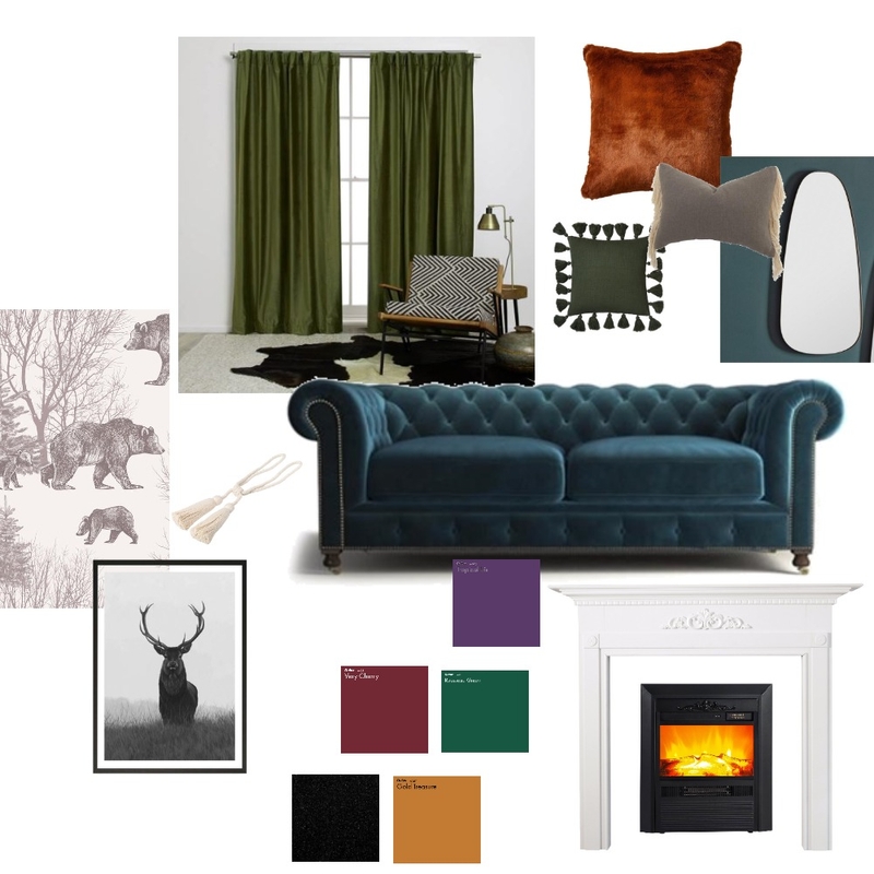 Modern Gothic Mood Board by Risa Y Lewis on Style Sourcebook