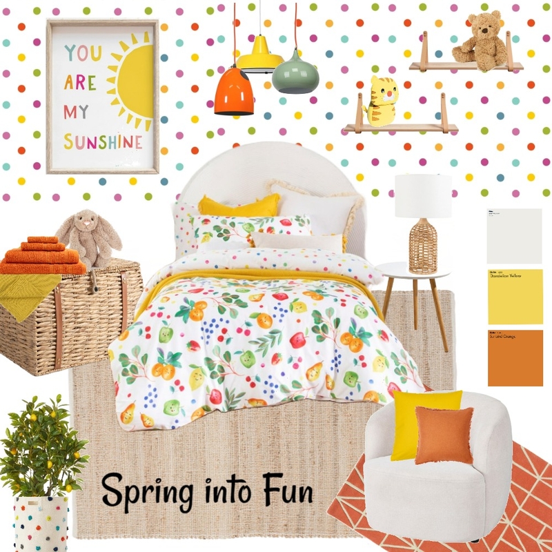 Springtime Kids Bedroom Mood Board by Lucey Lane Interiors on Style Sourcebook