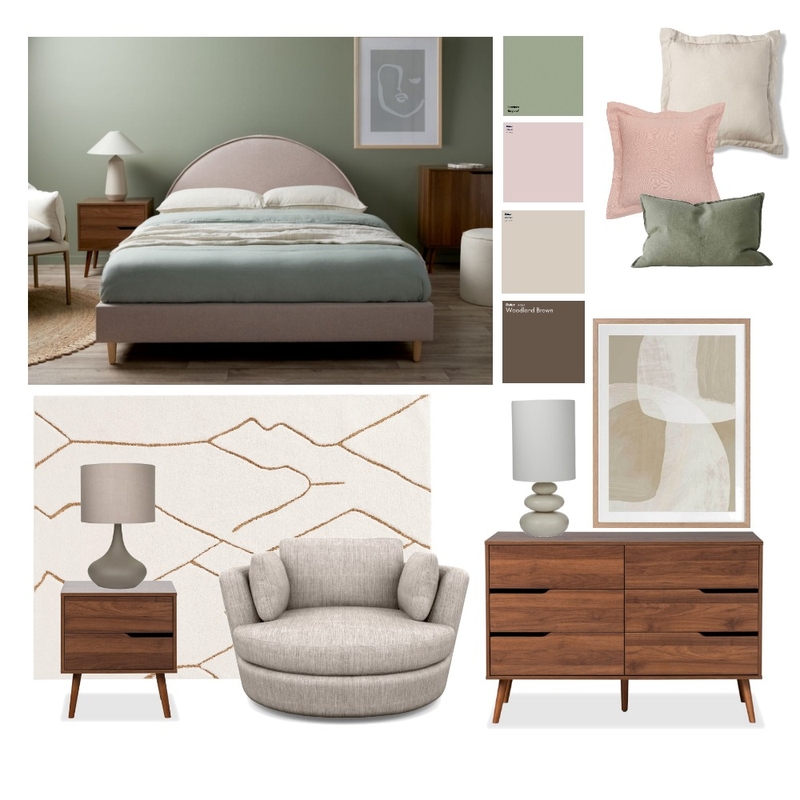 Blush & Sage Mood Board by Mocka Furniture on Style Sourcebook