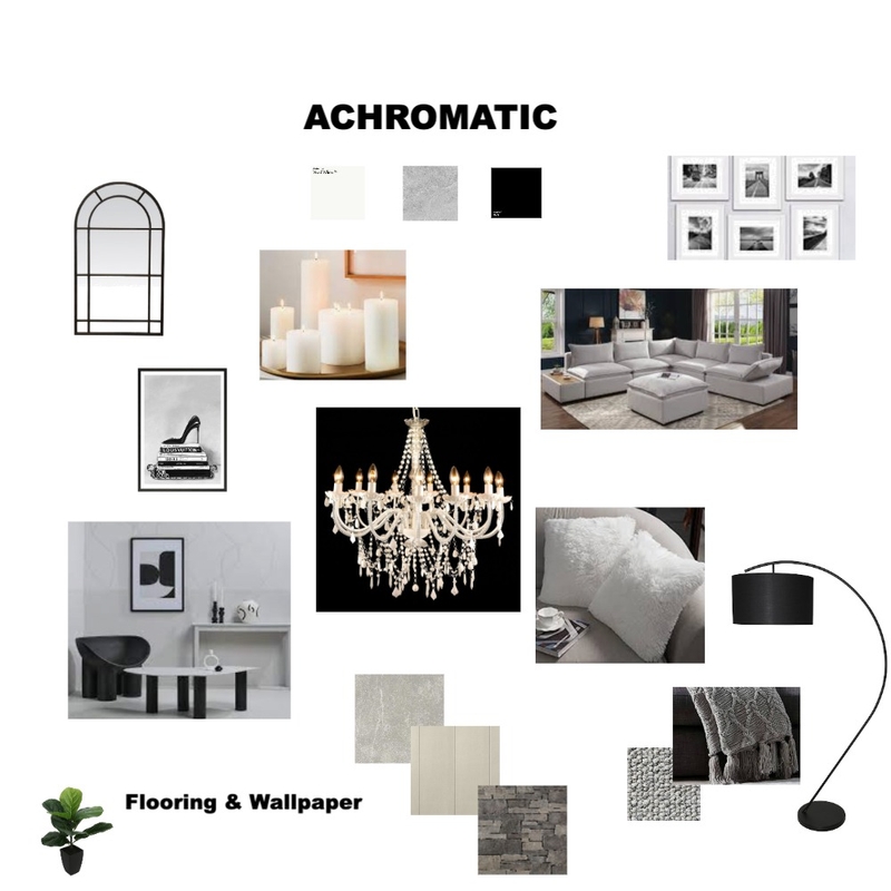 achromatic Mood Board by mihaelastanciulescu on Style Sourcebook