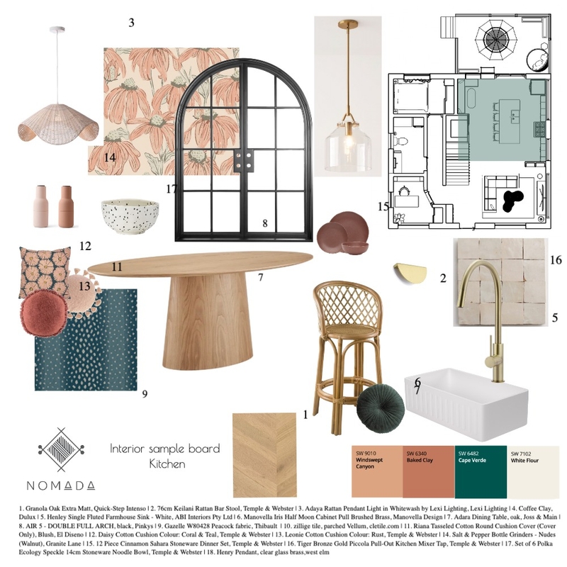 kitchen sample board Mood Board by nomada on Style Sourcebook