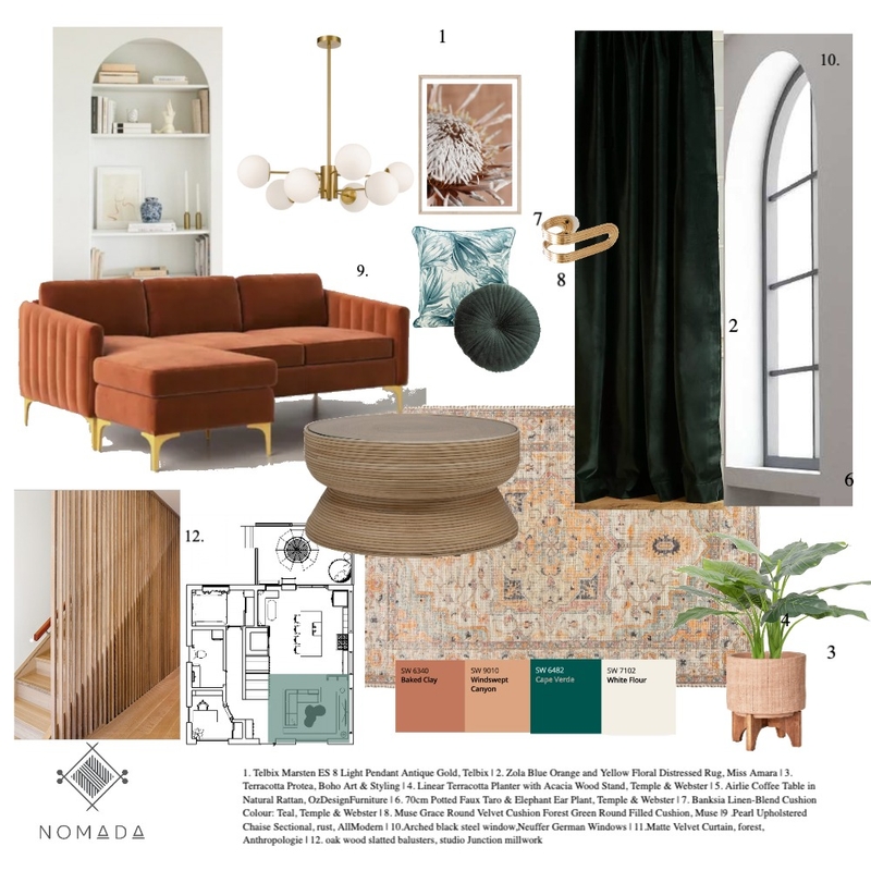 livingroom sample board Mood Board by nomada on Style Sourcebook