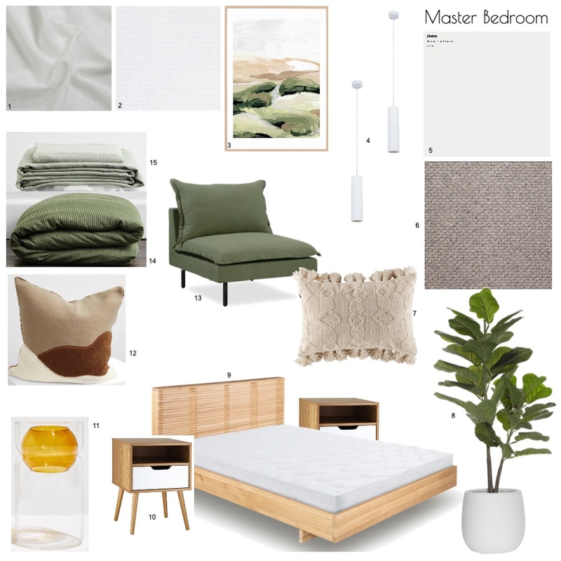 Module 10 Master Bedroom Mood Board by Keely Styles on Style Sourcebook