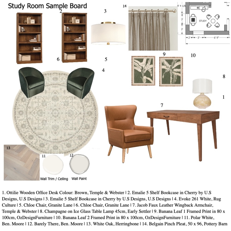 study room sample draft Mood Board by sydneyb30 on Style Sourcebook