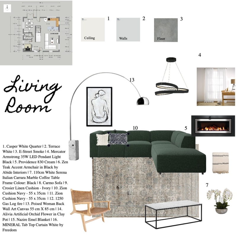 Assignment 9 Living room Mood Board by Delphin on Style Sourcebook