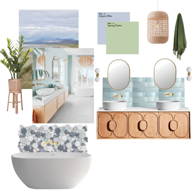 Modern Coastal Bathroom Mood Board by Chiara Horne on Style Sourcebook