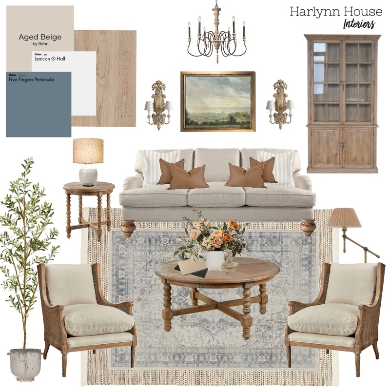 Peacock Living Room Mood Board by Shab2Fab on Style Sourcebook