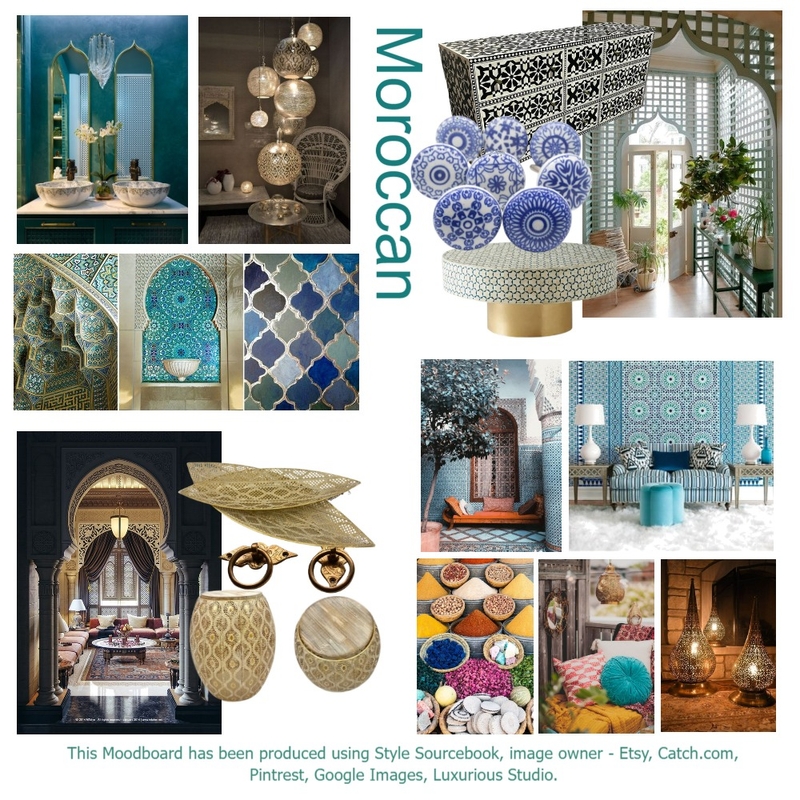 Moroccan Mood Board by Dianne Knight on Style Sourcebook