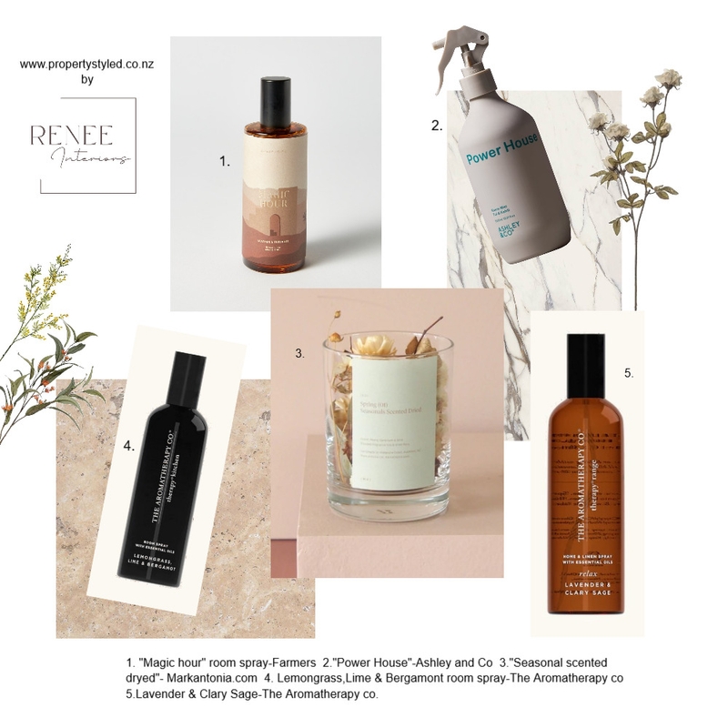 home fragrance Mood Board by Renee Interiors on Style Sourcebook