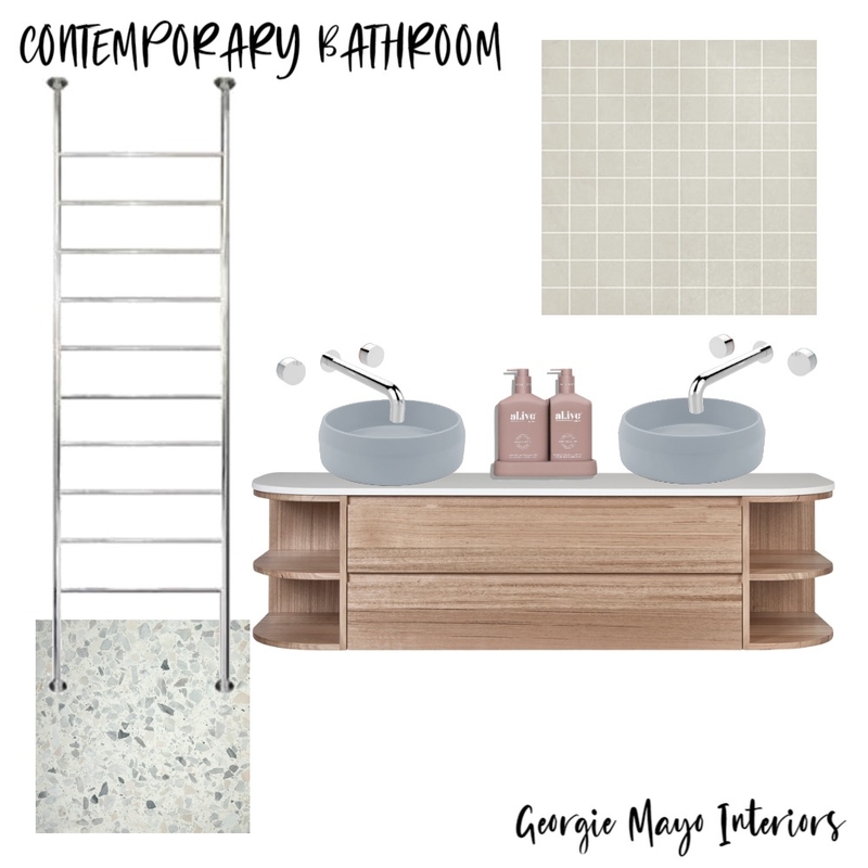 Contemporary Bathroom Mood Board by Georgie Mayo Interiors on Style Sourcebook