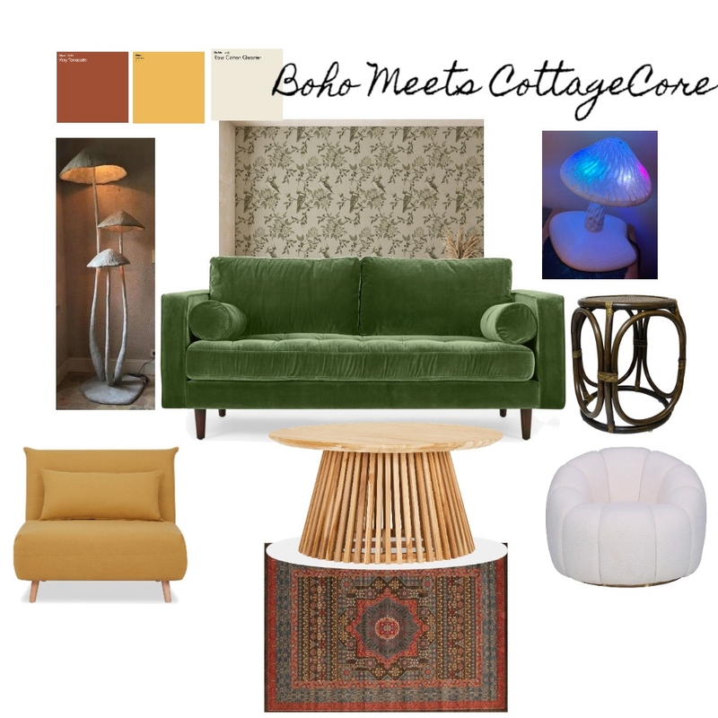 Boho meets cottage core Mood Board by jaydeanwoelke on Style Sourcebook