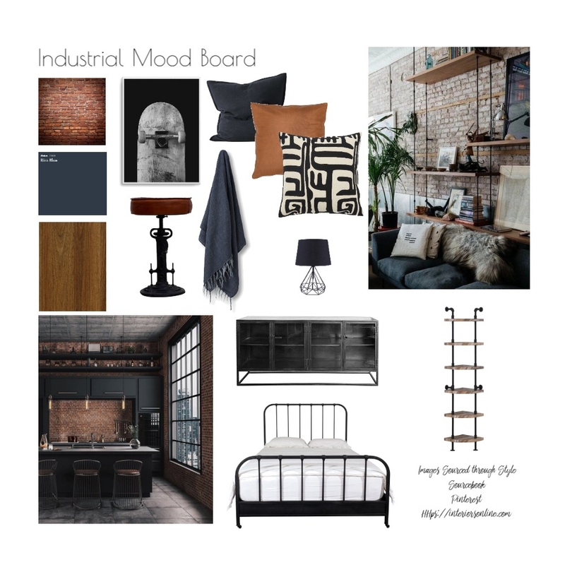 Industrial Mood Board Mood Board by Shona's Designs on Style Sourcebook