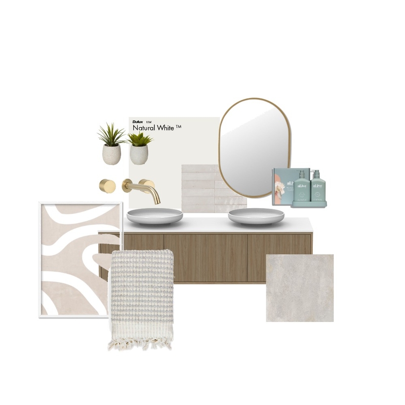 Neutral Guest Bathroom Mood Board by juliav1995 on Style Sourcebook