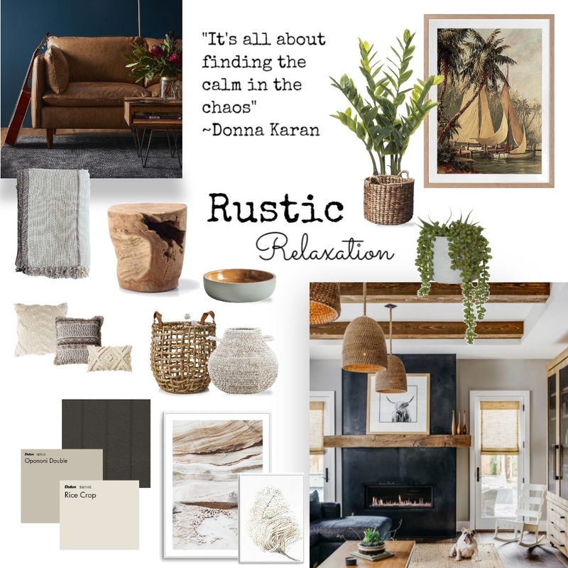 Rustic Relaxation Mood Board by leannebert on Style Sourcebook