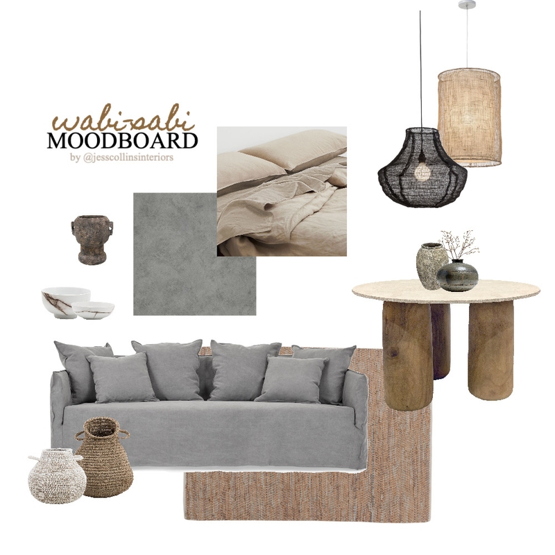 Wabi-Sabi Moodboard Mood Board by Jess Collins Interiors on Style Sourcebook