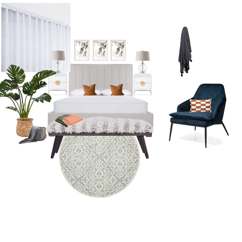 modern country guest bedroom Mood Board by KhasChase on Style Sourcebook