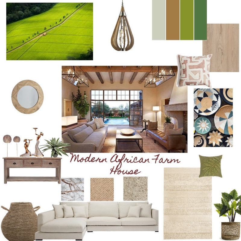 Modern African Farm House Mood Board by DianaM on Style Sourcebook