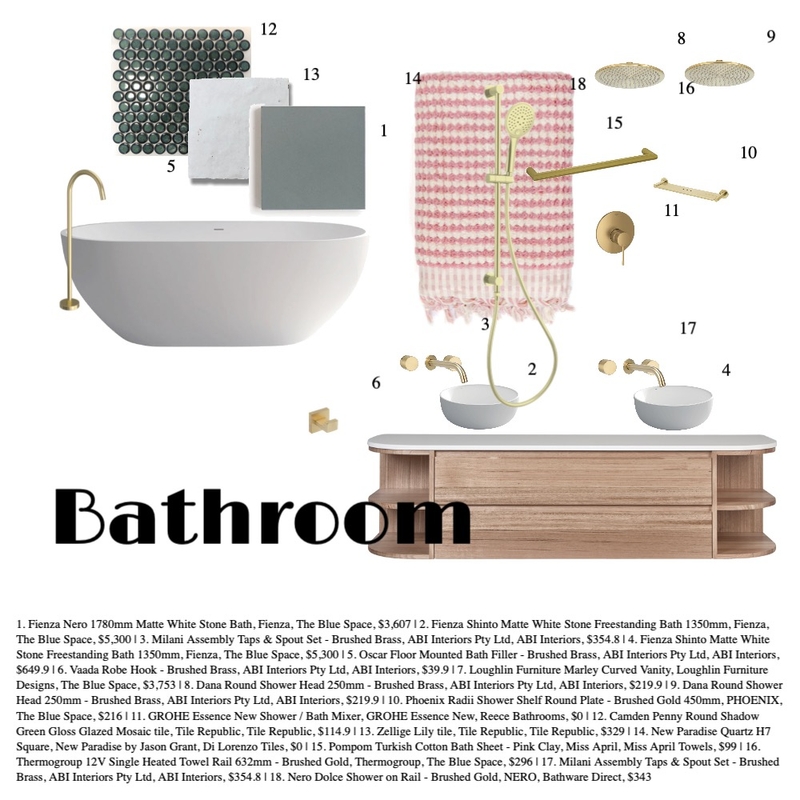 bathroom Landsdowne Mood Board by Adalal65@bigpond.com on Style Sourcebook