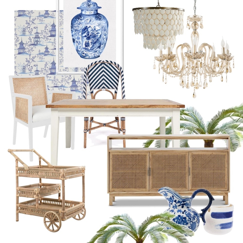 Chinoiserie Coastal Dining Mood Board by Moon Saikia on Style Sourcebook