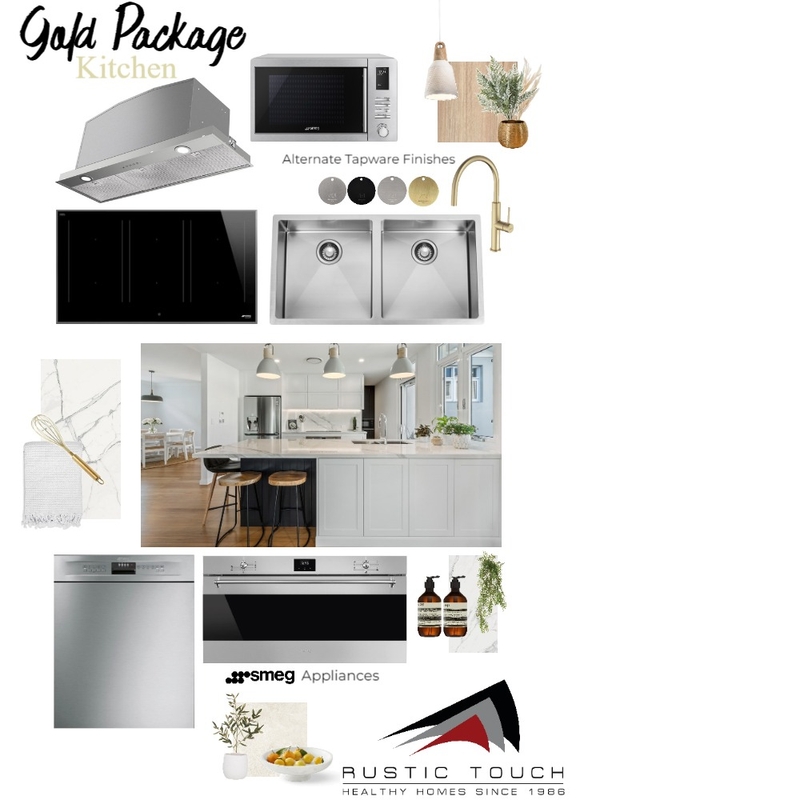 Gold Kitchen Mood Board by Rustic Touch on Style Sourcebook